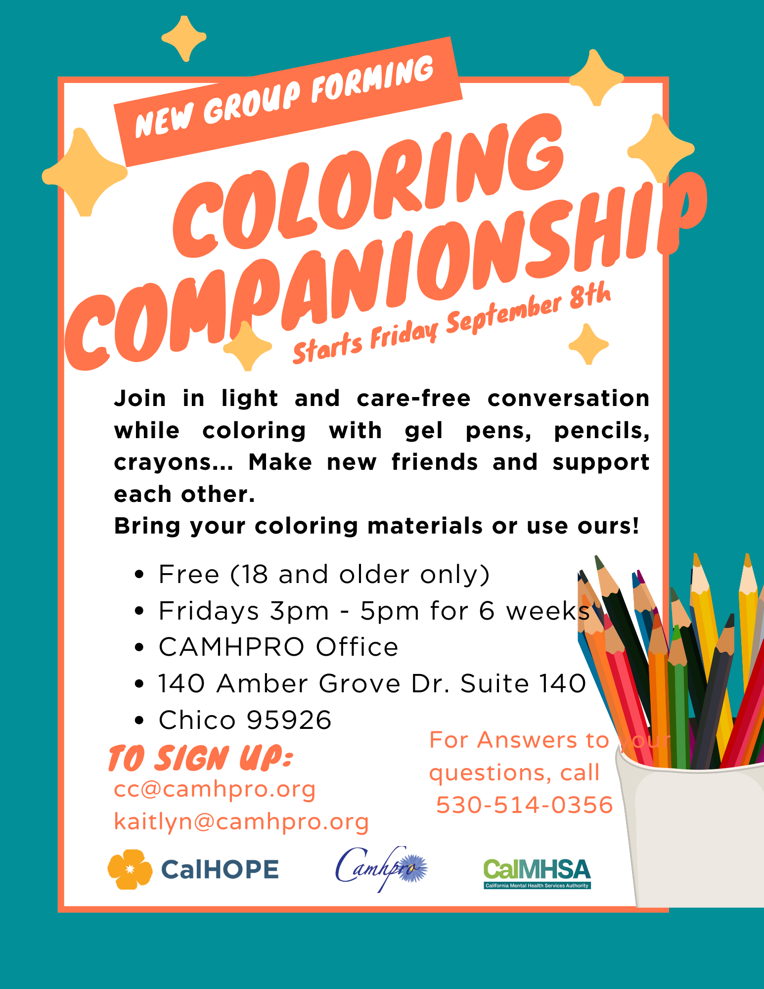Coloring Companionship | CAMHPRO